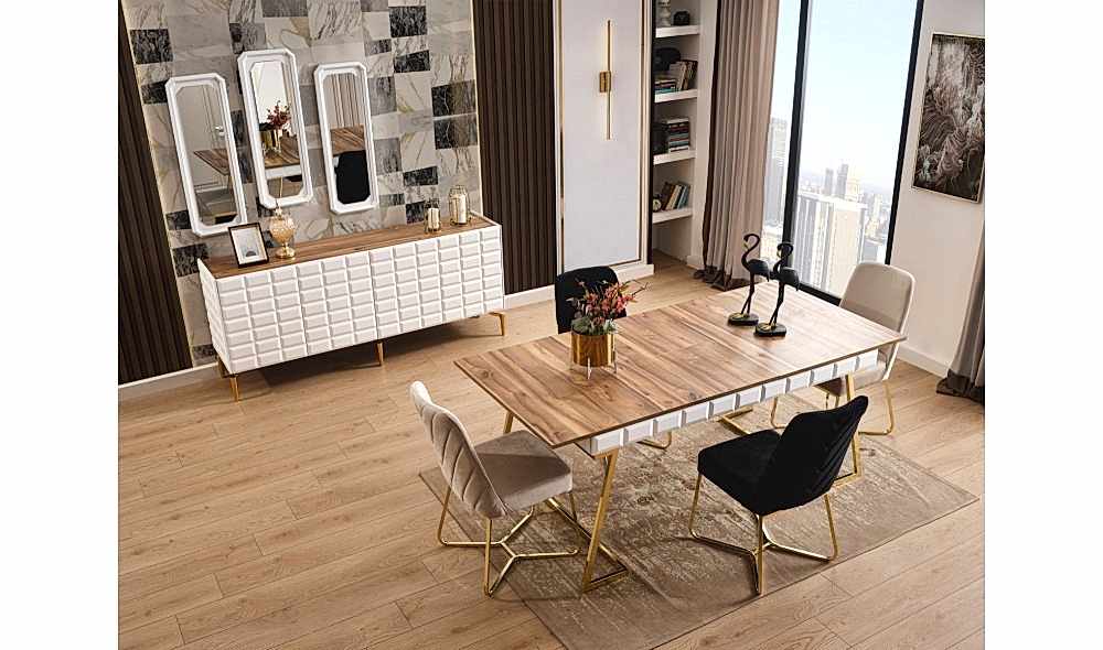 Ağva Aytaşı · Yemek Odası Takımı %100 MDF Ağva Aytaşı · Yemek Odası Takımı %100 MDF